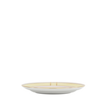 Ginori Dessert Plate, yellow with pink and gold accents