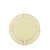 Ginori Dessert Plate, yellow with pink and gold accents