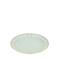 Ginori Dessert Plate, green with blue and gold accents