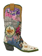 Art print of Brenda Bogart boot collage