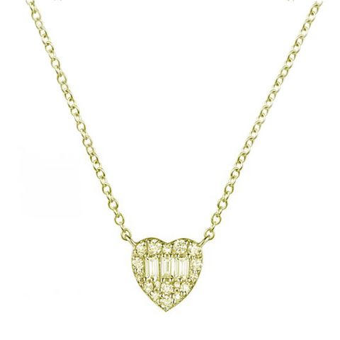 Joyful Heart Diamond Necklace in Yellow Gold