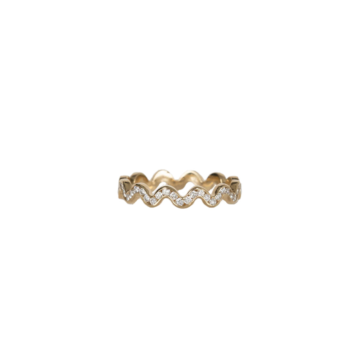 squiggle diamond ring