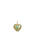 Puffy Heart Charm, Emerald