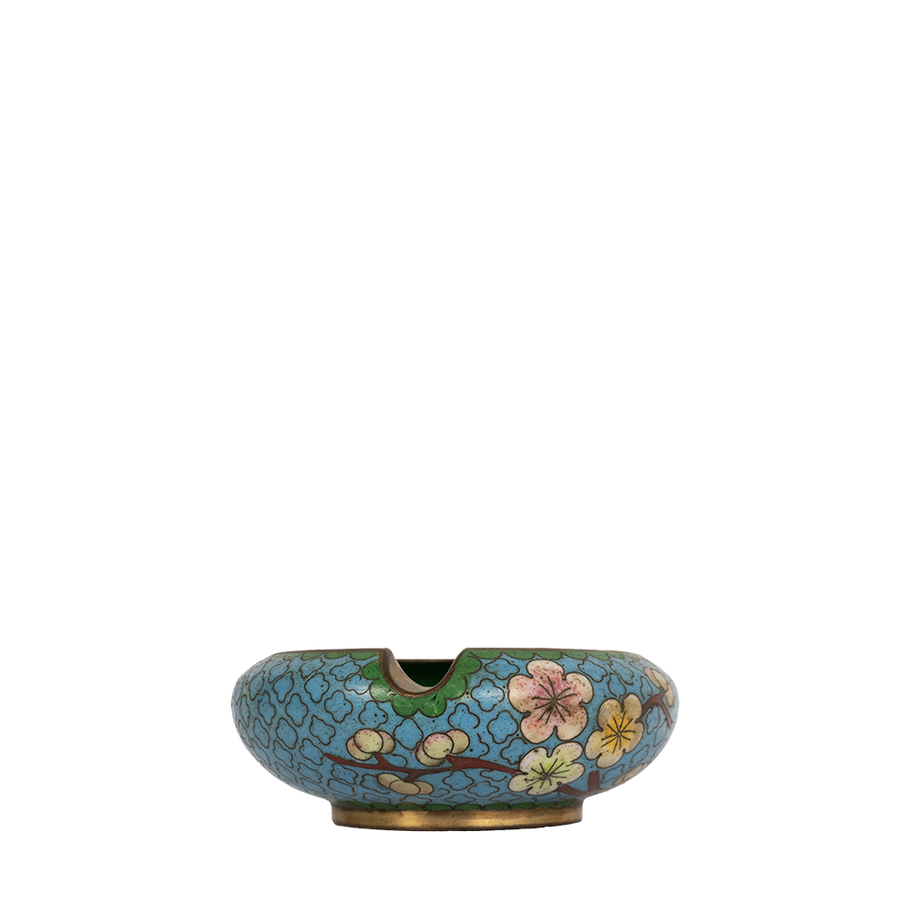 Cloisonne Cherry Blossom Dish side