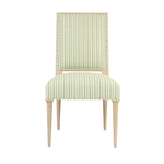 Green Stripe Dining Chair