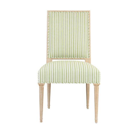 Green Stripe Dining Chair