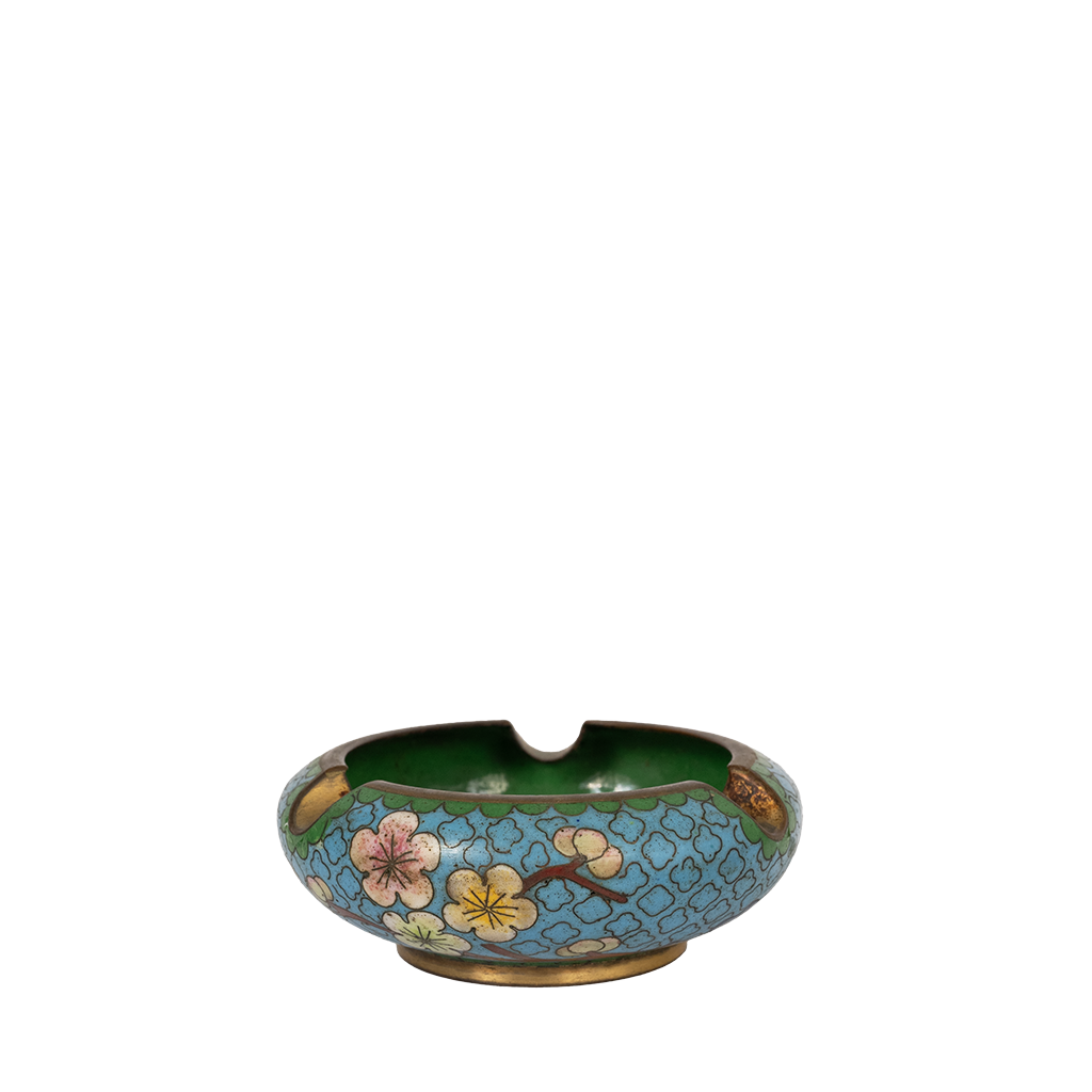 Cloisonne Cherry Blossom Dish inside