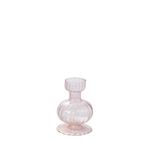 Pink fluted bud vase