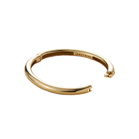 gold bangle bracelet, open