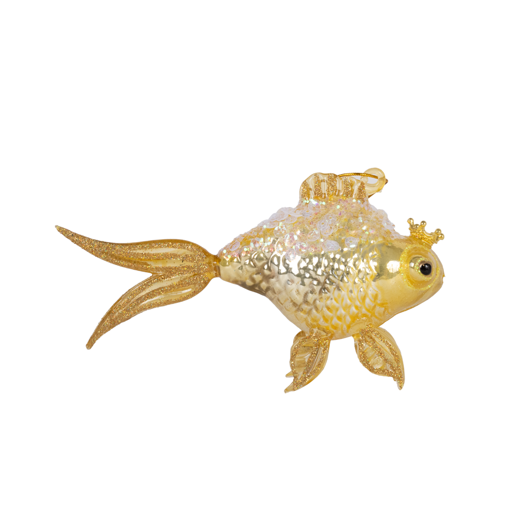 Goldfish Ornament– Blue Print