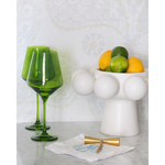 Estelle Colored Wine Glasses - Set of 6, Forest Green