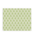 Placemat with green and white design