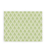 Placemat with green and white design