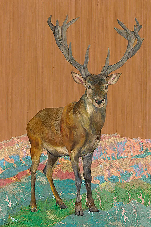 Art print of a stag