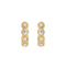 Huggie earrings, gold plated