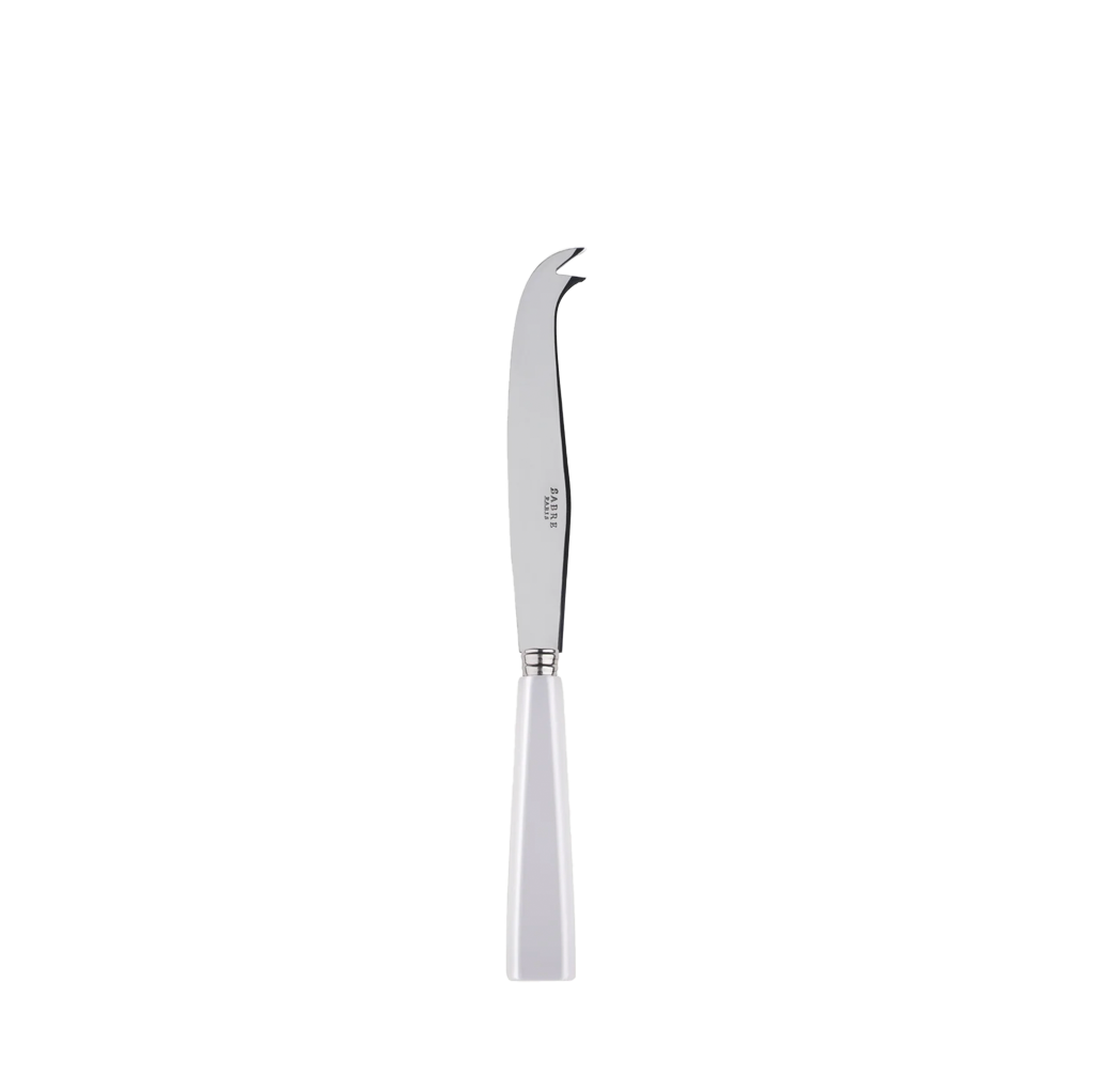 Cheese knife with white handle