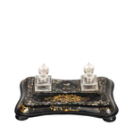 Victorian Mother of Pearl Inkwell