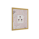 Decorative photo frame with floral design on a white background