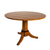 Maria Wooden Table. A circular flat top with 3 legs stemming from the bottom. A very classic design