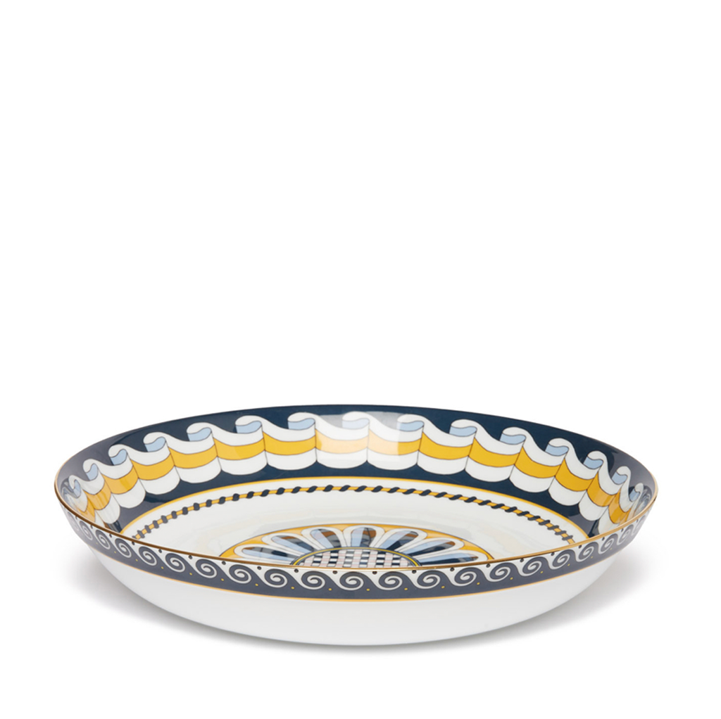 Napoli Pasta Bowl with blue and yellow design