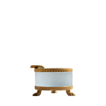 Antique Opaline Tray on Bronze Lion Paw Feet