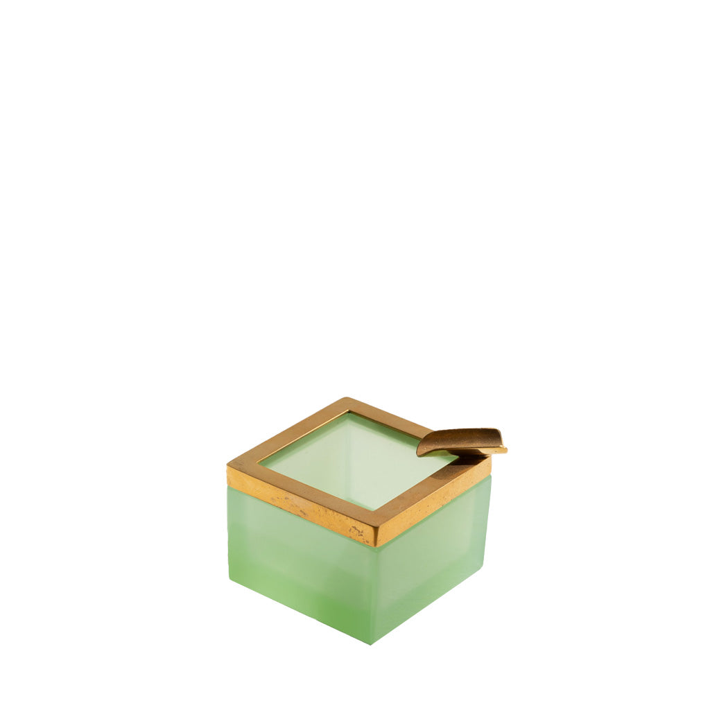 Petite Antique Opaline Tray, Melon
