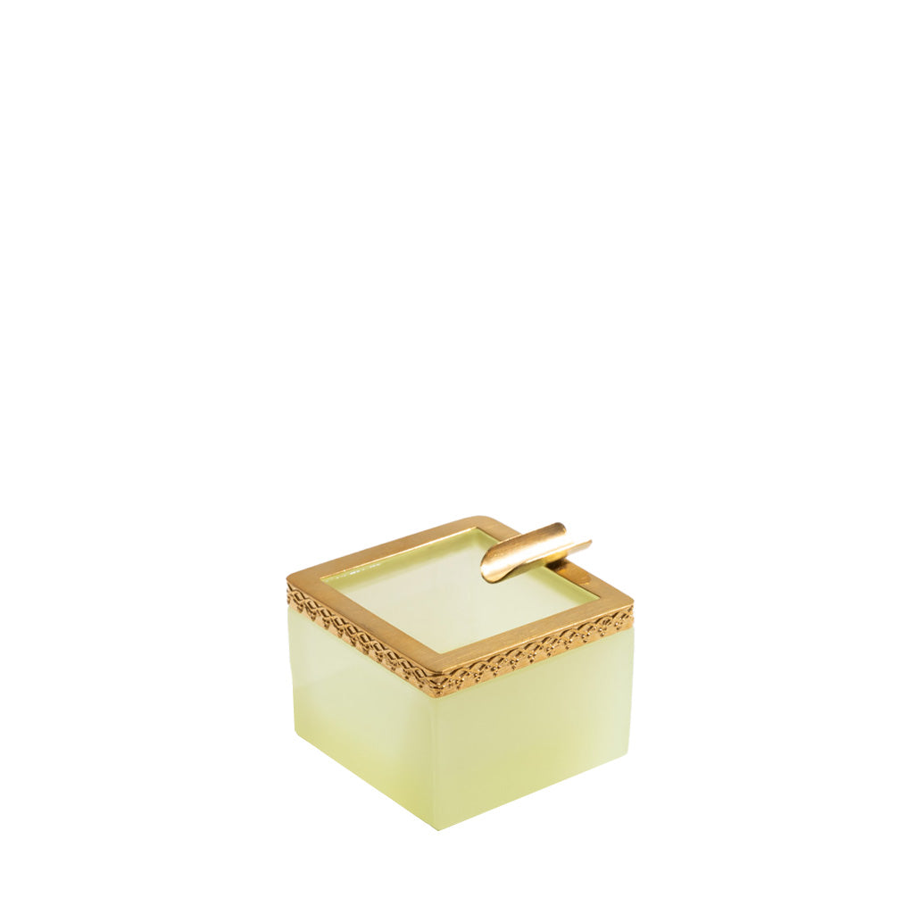 Petite Antique Opaline Tray, Citron