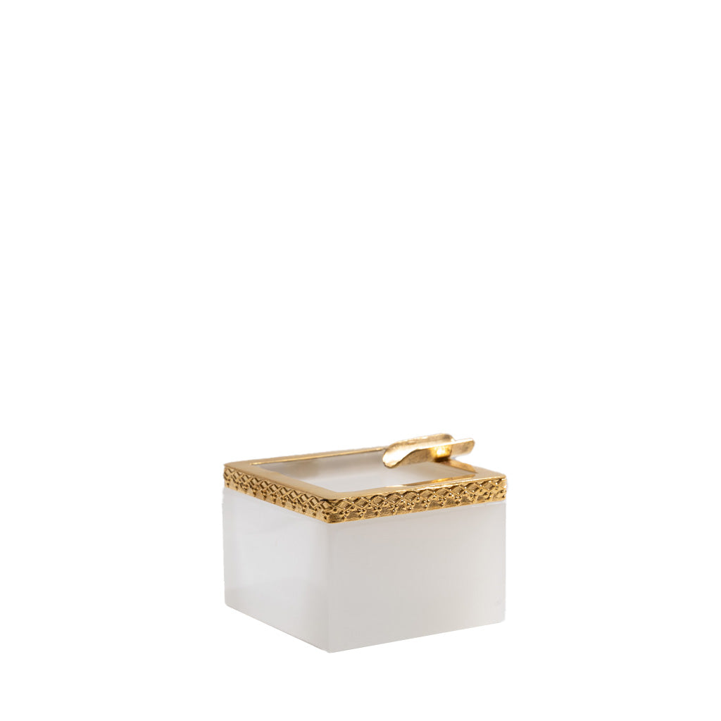 Petite Antique Opaline Tray, Cloud
