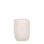 Acce Stool, white ceramic side table