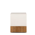 Magic Cube side table cement and teak