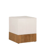 Magic Cube side table cement and teak