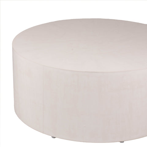 round cement coffee table