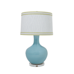 Pacific Blue Globe Lamp with Custom Shade