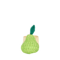 woven napkin ring with pear decoration
