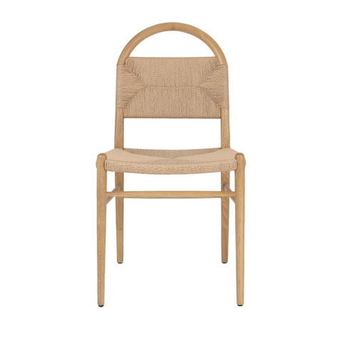 pern chair with woven details