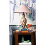 Cloisonne Lamp with Custom Pink Shade