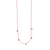 Pink corded necklace