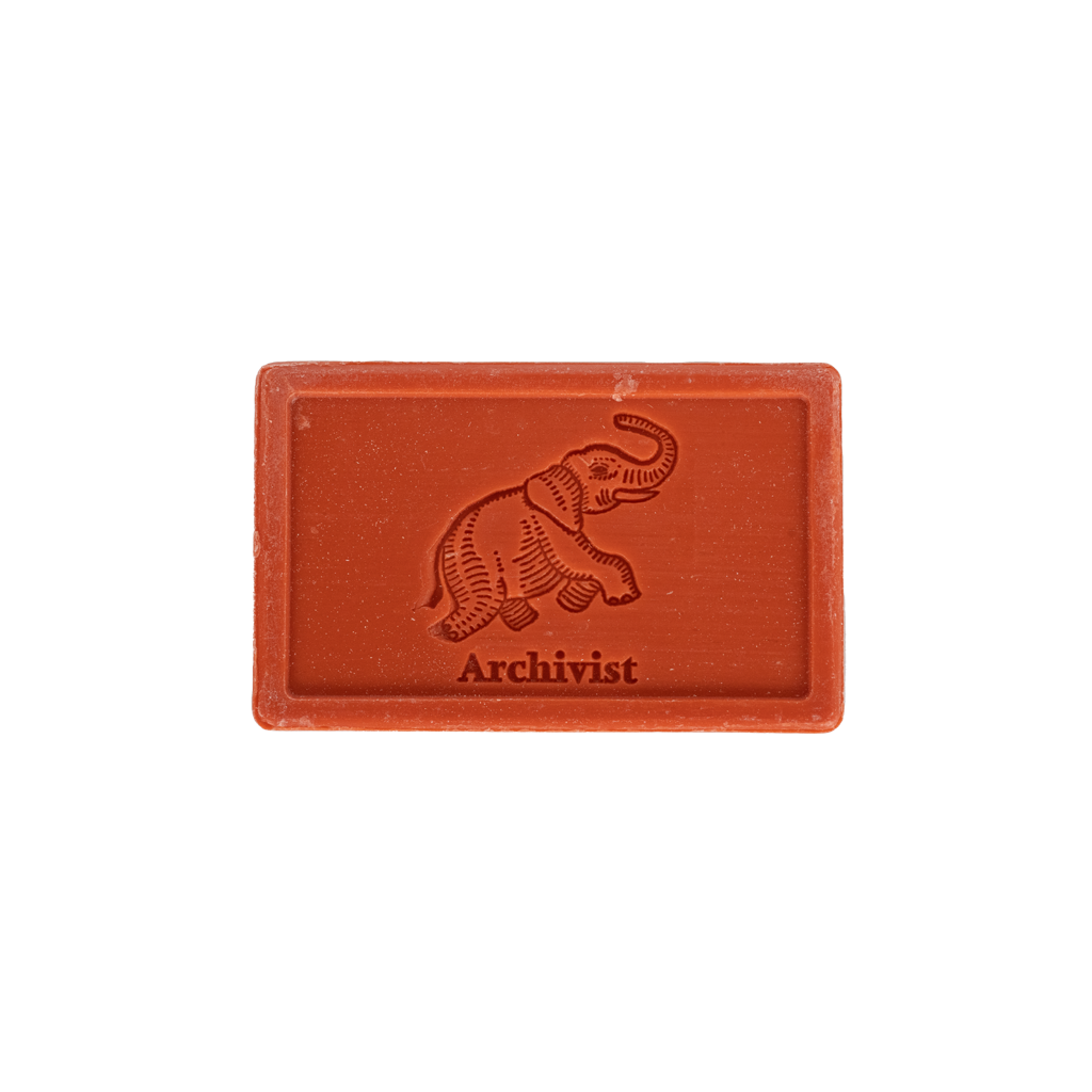 Poppy soap, red with elephant