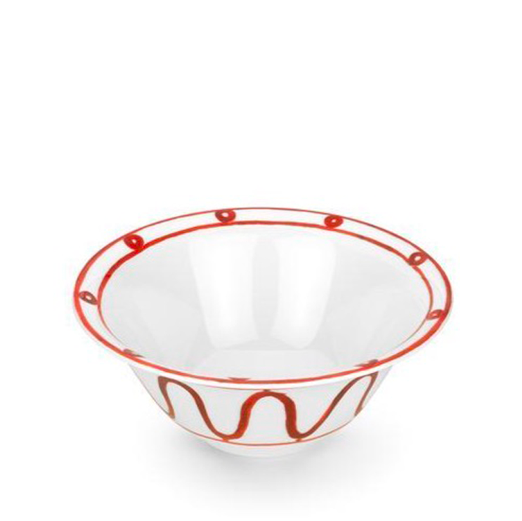 Poros Serving Bowl, Red