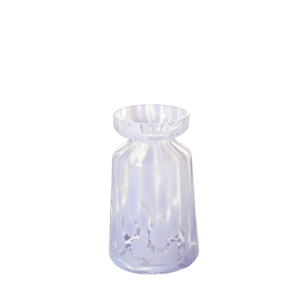 lavender speckled vase