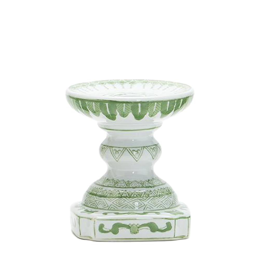 Countryside Floral Pillar Candlestick, Large