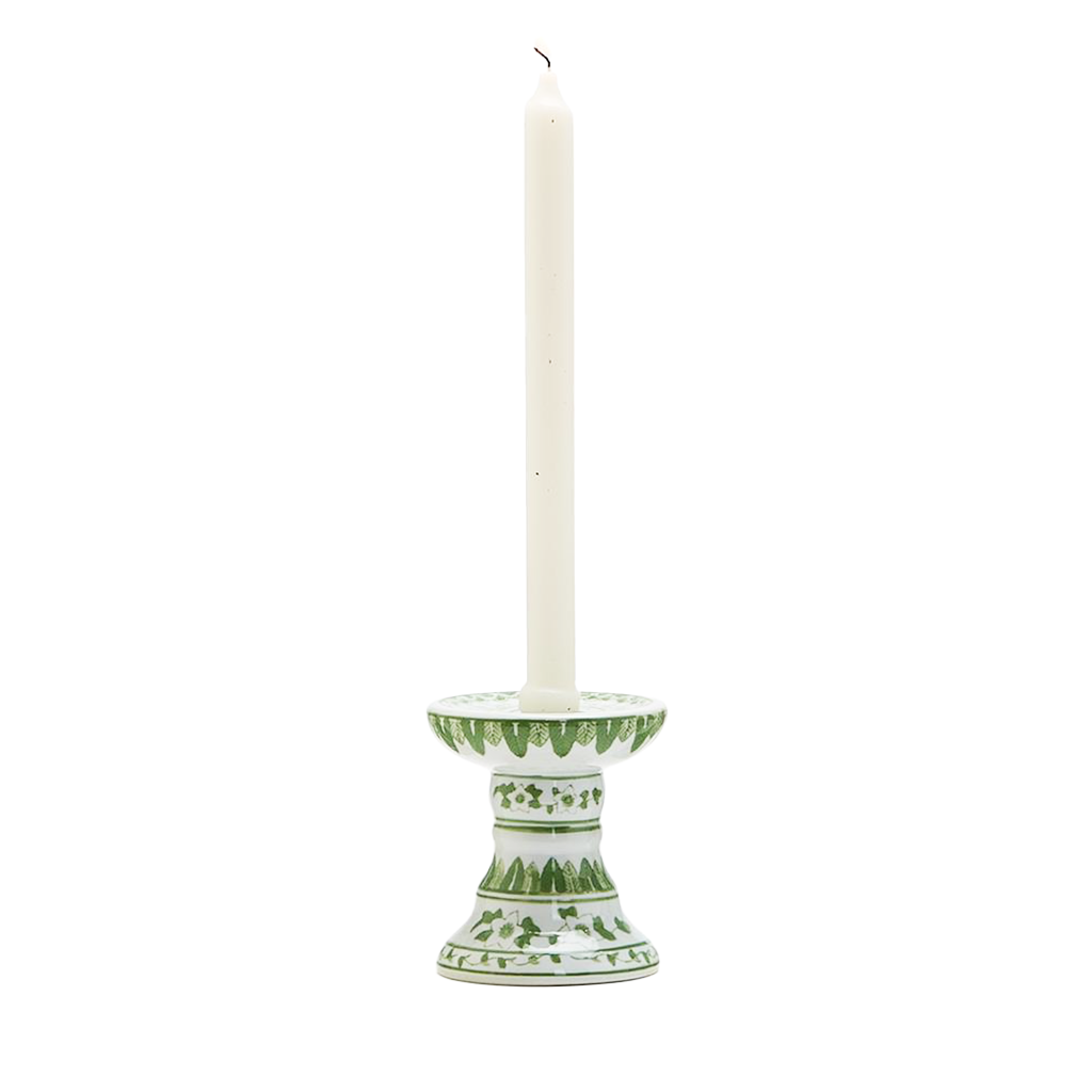 Countryside Floral Pillar Candlestick, Medium