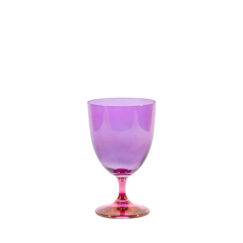 Purple and Pink Ombre Water Glass