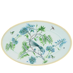 Secret Garden oval platter: front view