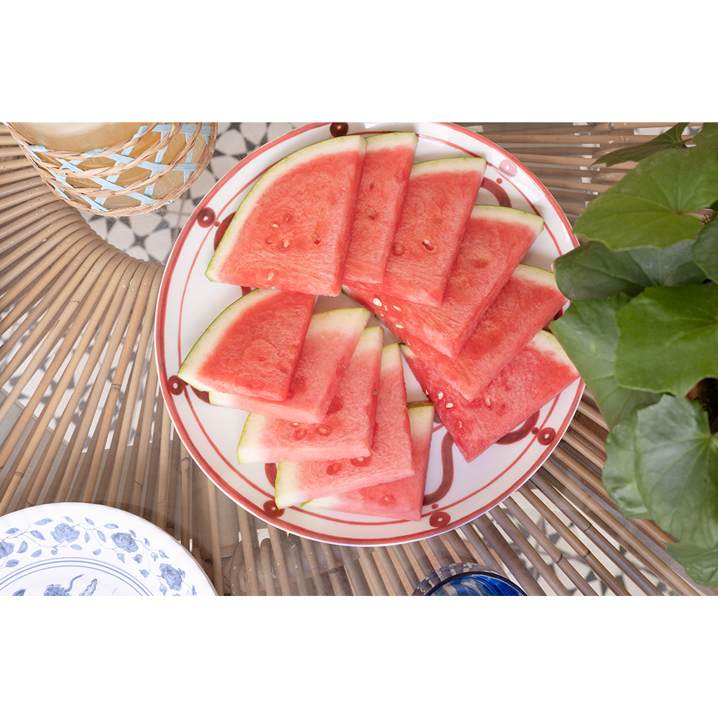 Poros Salad Plate, Red