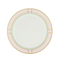 dinner plate with pink green and gold border