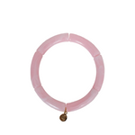 palm beach bracelet, rose quartz