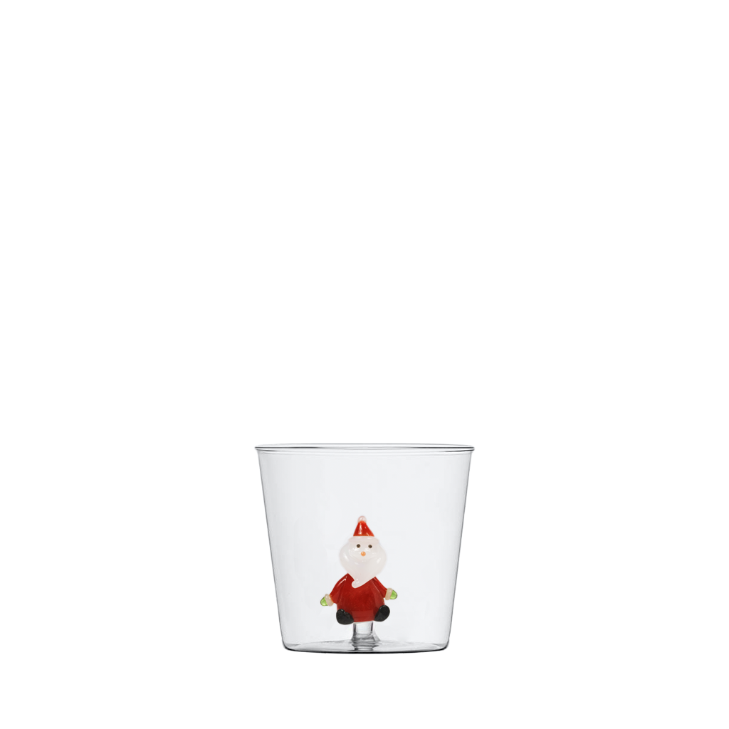 Santa Claus Glass Tumbler