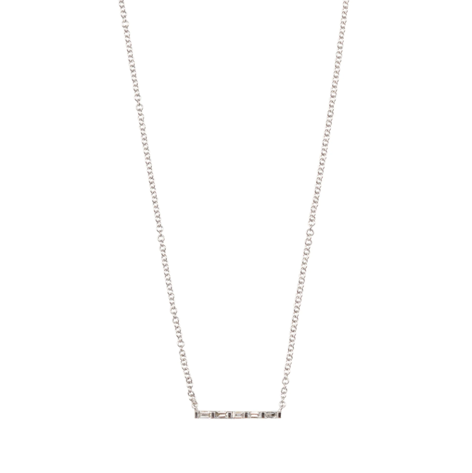 diamond bar necklace