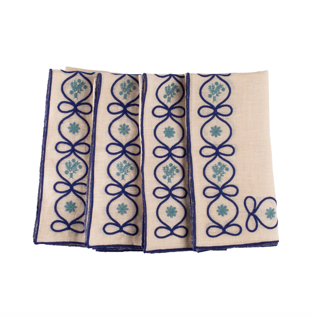 Blue & Green Ribbon Napkin